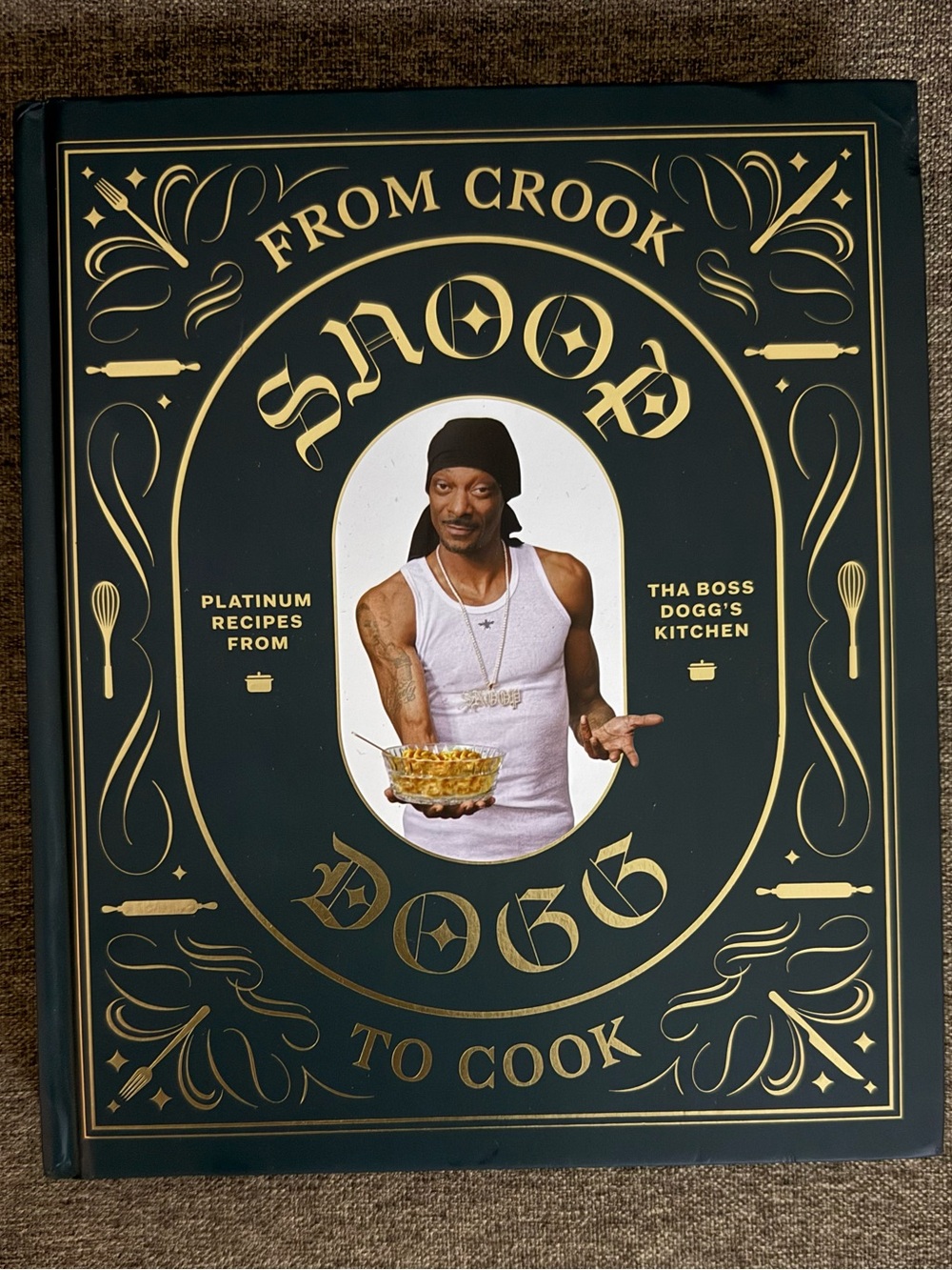 Snoop Dogg To Cook Cookbook - Green & Gold Cover